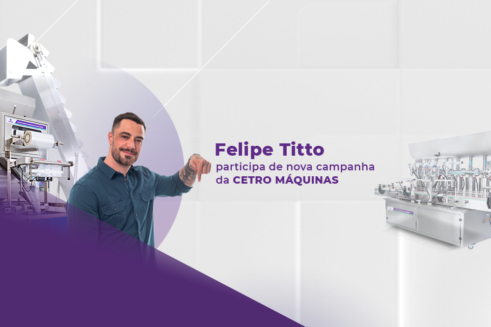 Felipe Titto vira garoto propaganda de marca milionária no segmento de Máquinas